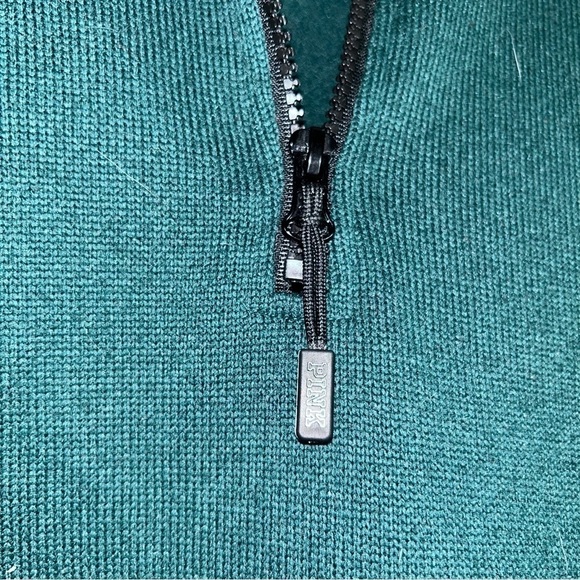 Victoria’s Secret Pink Jacket 1/2 Zip Long Sleeve Fleece Lined Oversize Pullover - Picture 7 of 13